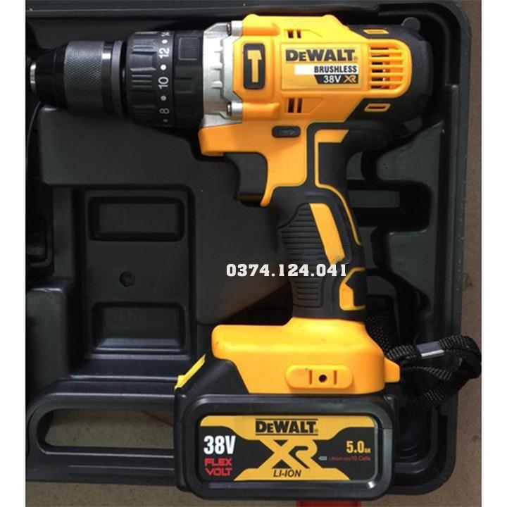 Máy Khoan Pin DEWALT 38V - Khoan Có Búa, Bắt Vít, Siết Bulong - Pin 10 Cell - Khoan Bê Tông - 100% Đồng