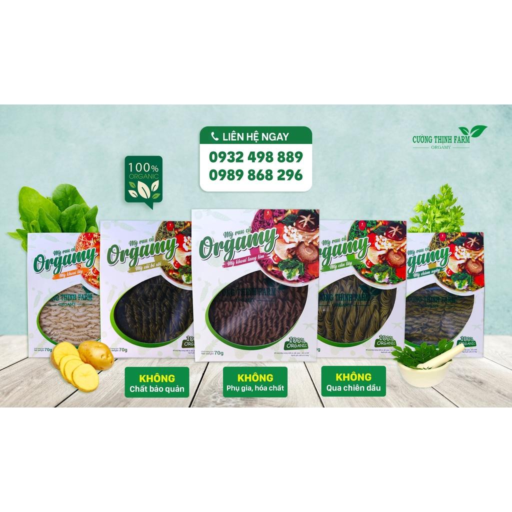 Combo Ưu Đãi Mix 5 Vị Mì Rau Củ Orgamy, KL 350g (Eat Clean - Healthy)