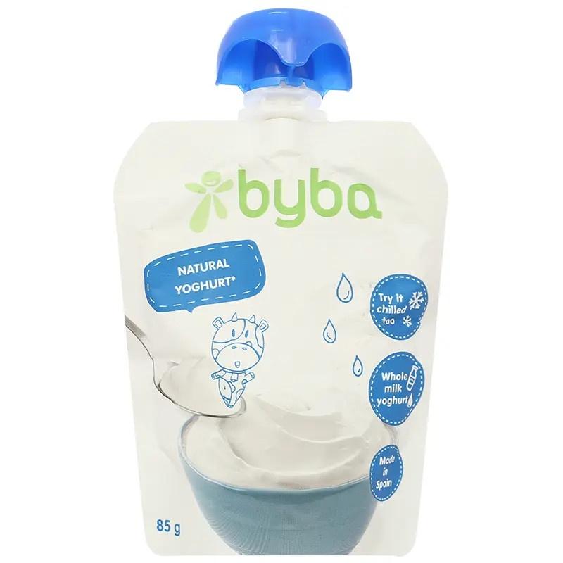 Sữa chua nguội Byba xuất xứ Tây Ban Nha cho bé 6m+, túi 85g