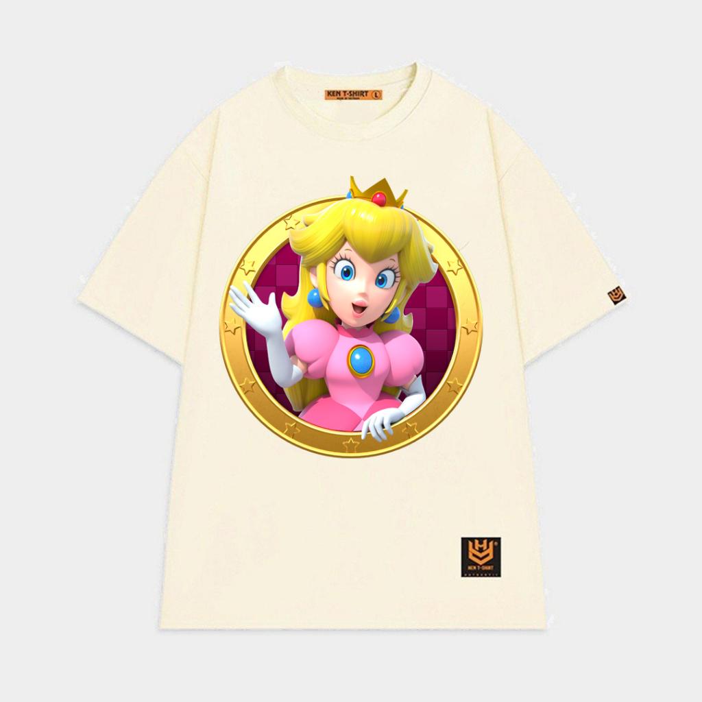Áo thun tay lỡ unisex công chúa Peach game super Mario vui nhộn BND27