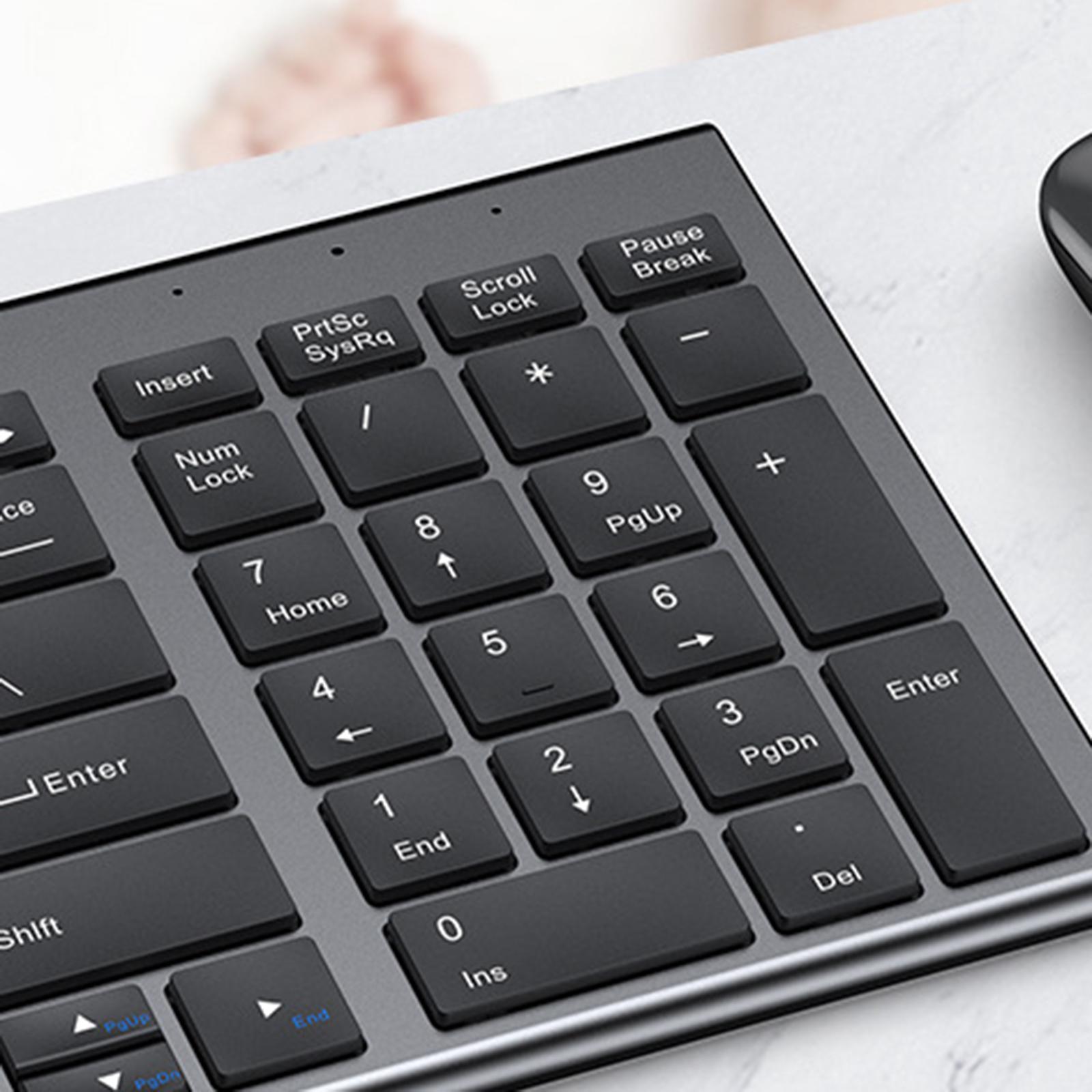 Silent Portable MIni Keyboard Universal Computer Gray