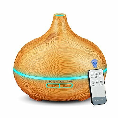 Máy xông tinh dầu cao cấp Bầu Tiên. Dung tích 550ml Có Remote. Tặng kèm lọ tinh dầu Cam ngọt Vemoda cao cấp 10ml