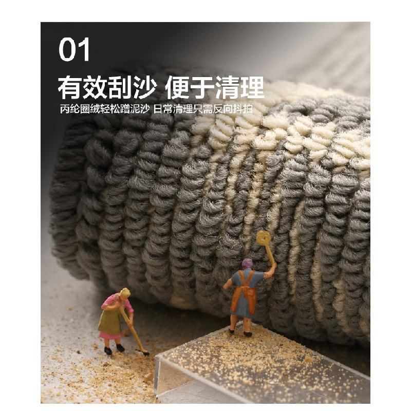 Thảm lót sàn lối vào Bắc Âu, thảm lót chân cửa ra vào cửa gia dụng, thảm lót cửa ra vào chống bụi bẩn