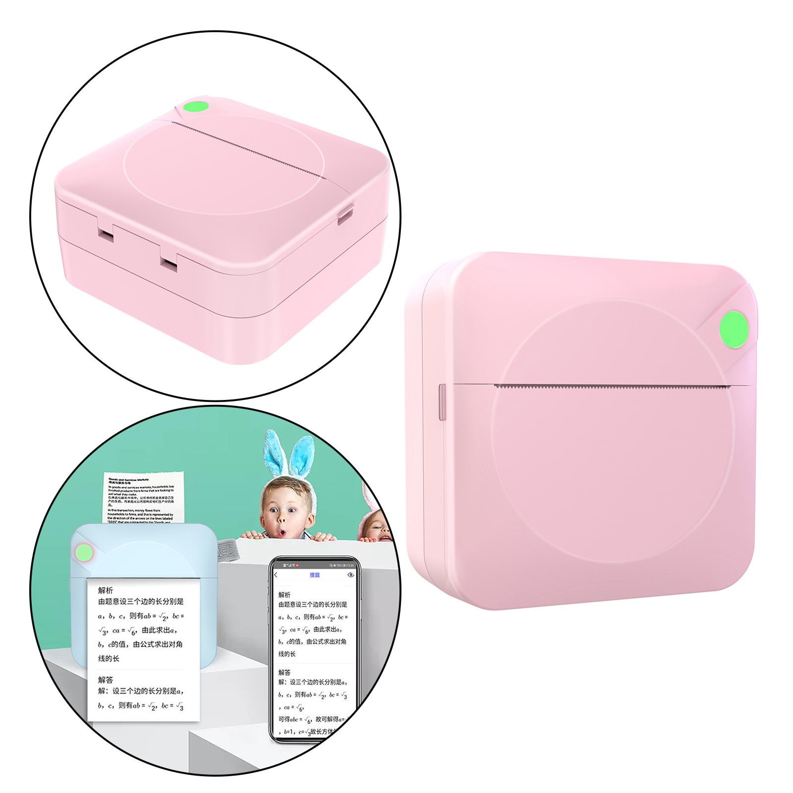 Mini Pocket Photo Printer BT Connection for Picture DIY Handcraft List Journal Notes Memo Receipt Paper Study English Version