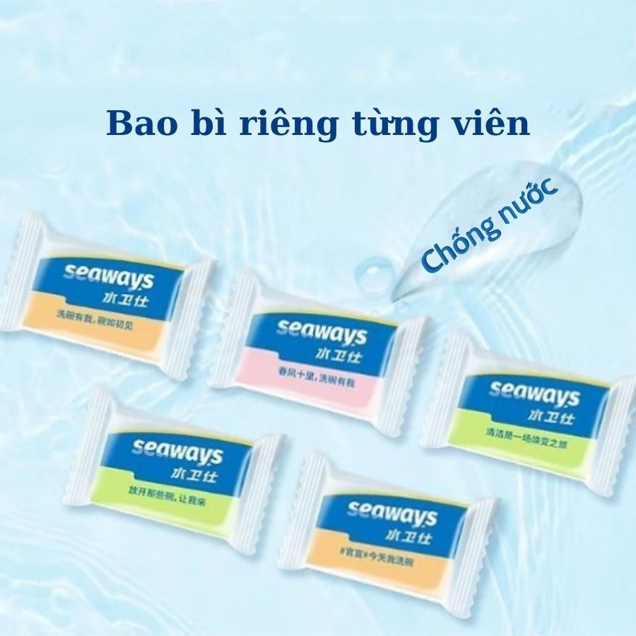 Viên rửa chén bát Seaways 3 trong 1 chuyên dụng cho mọi loại máy rửa chén, (35 viên x 8gr)/túi