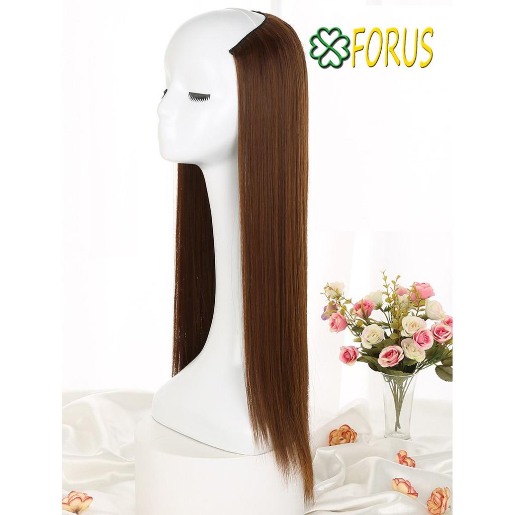 Tóc giả kẹp U thẳng cao cấp 9125