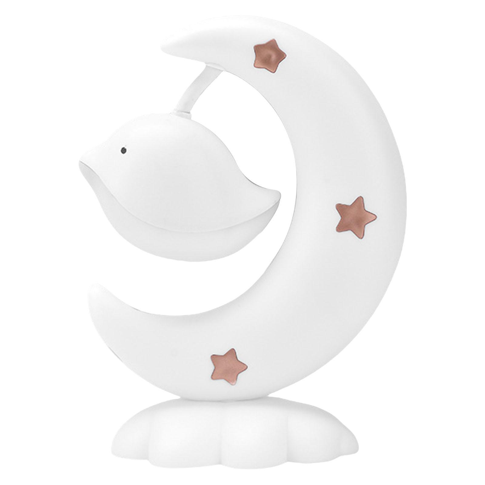 Night Light Ornament Rotatable Rechargeable for Cafe Dormitory Office Desk