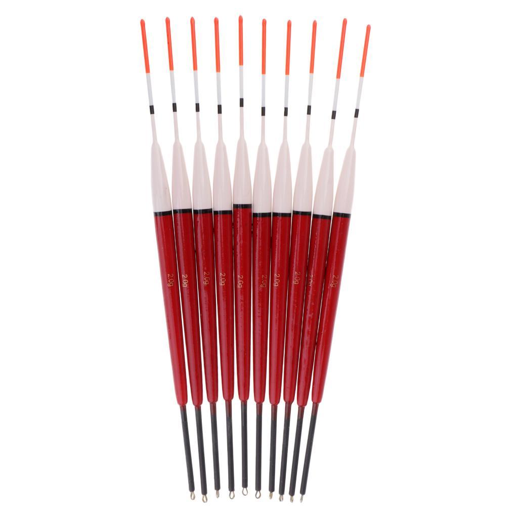 10Pcs Fishing Bait Indicator Float Bobbers Rock Fishing Saltwater