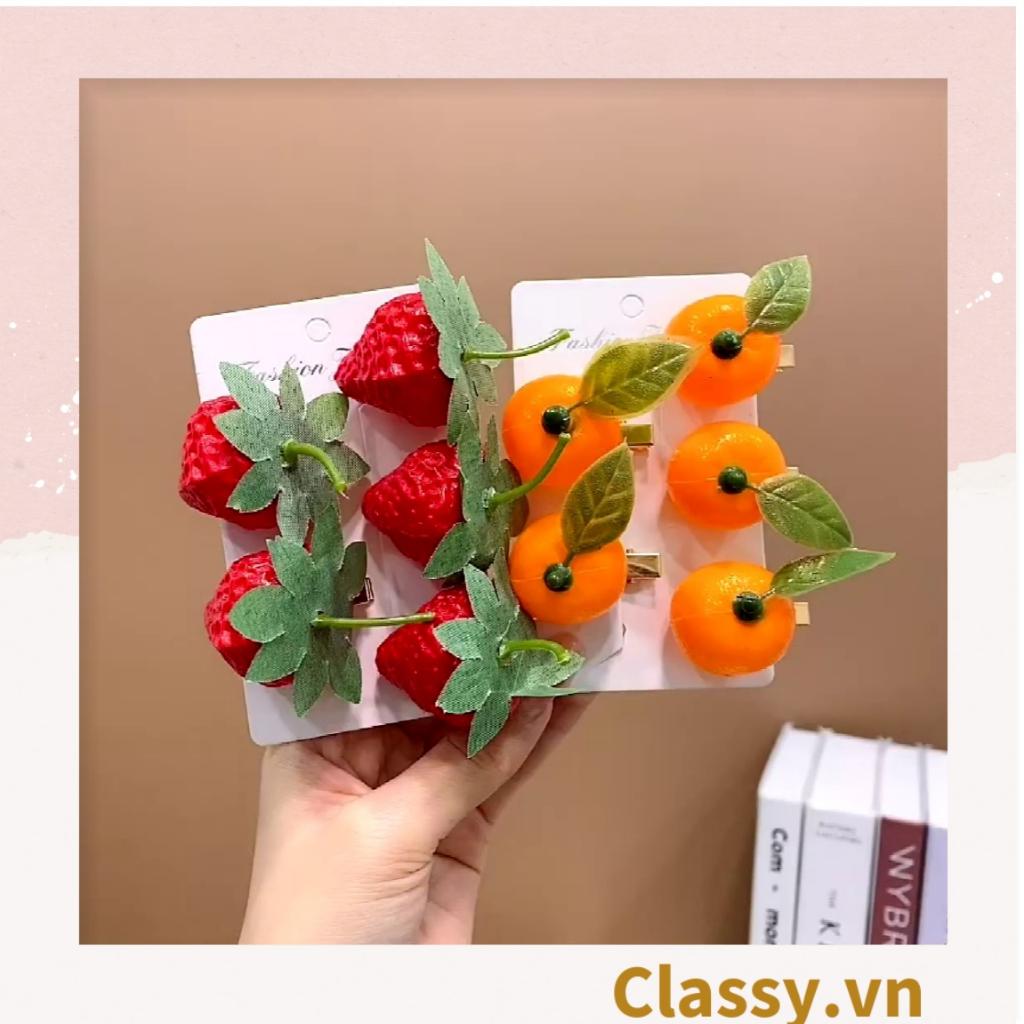 Kẹp tóc Classy phong cách trái cây mùa hè PK1578