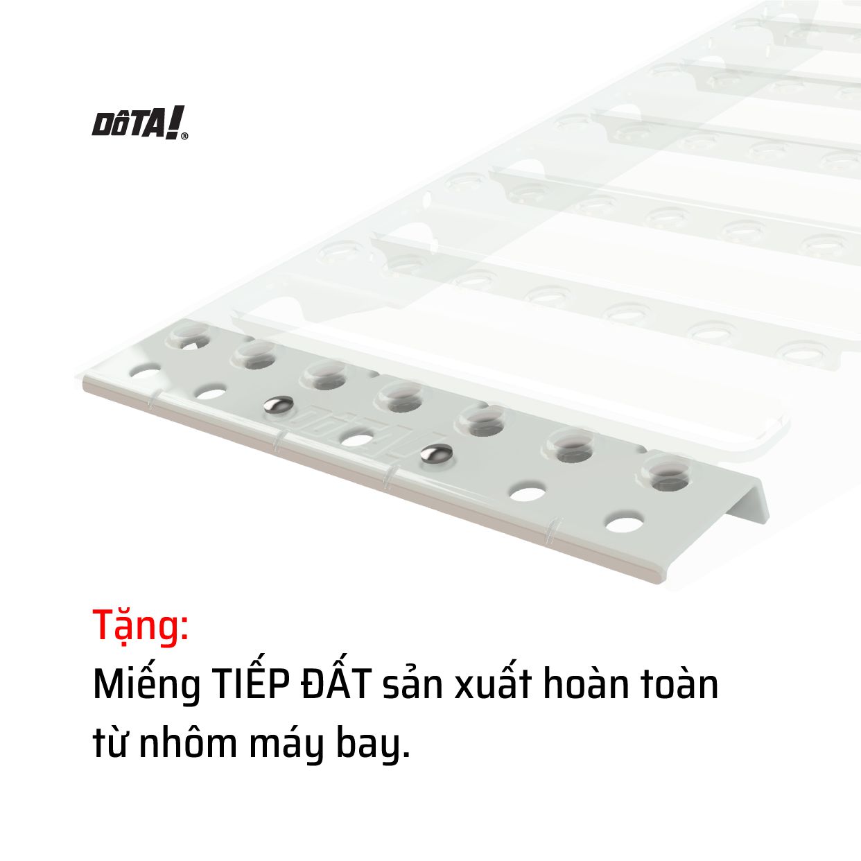 Dốc Lên Xe Máy (Cầu Dắt Xe Máy) DÔTA DURA 90x30CM (Tặng miếng Tiếp đất)