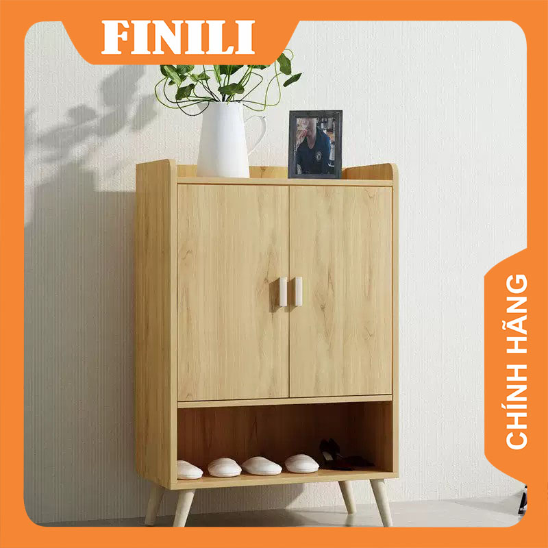 Tủ để đồ phòng khách, Tủ giày, Tủ đa năng có cánh Gỗ MDF chắc chắn KKT49