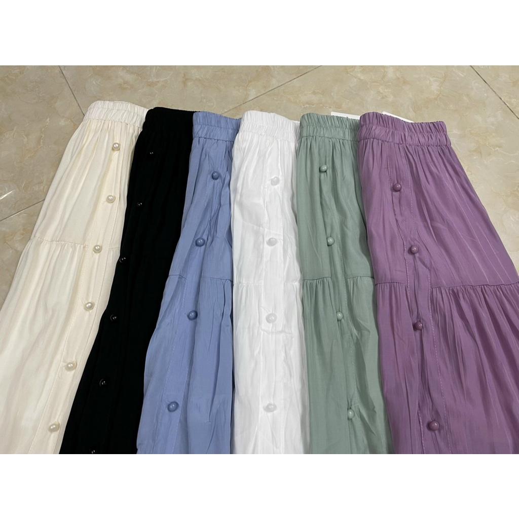 Chân Váy Vintage Nữ Váy Voan Nữ Dáng Dài 2 Lớp Siêu Xinh 2 màu