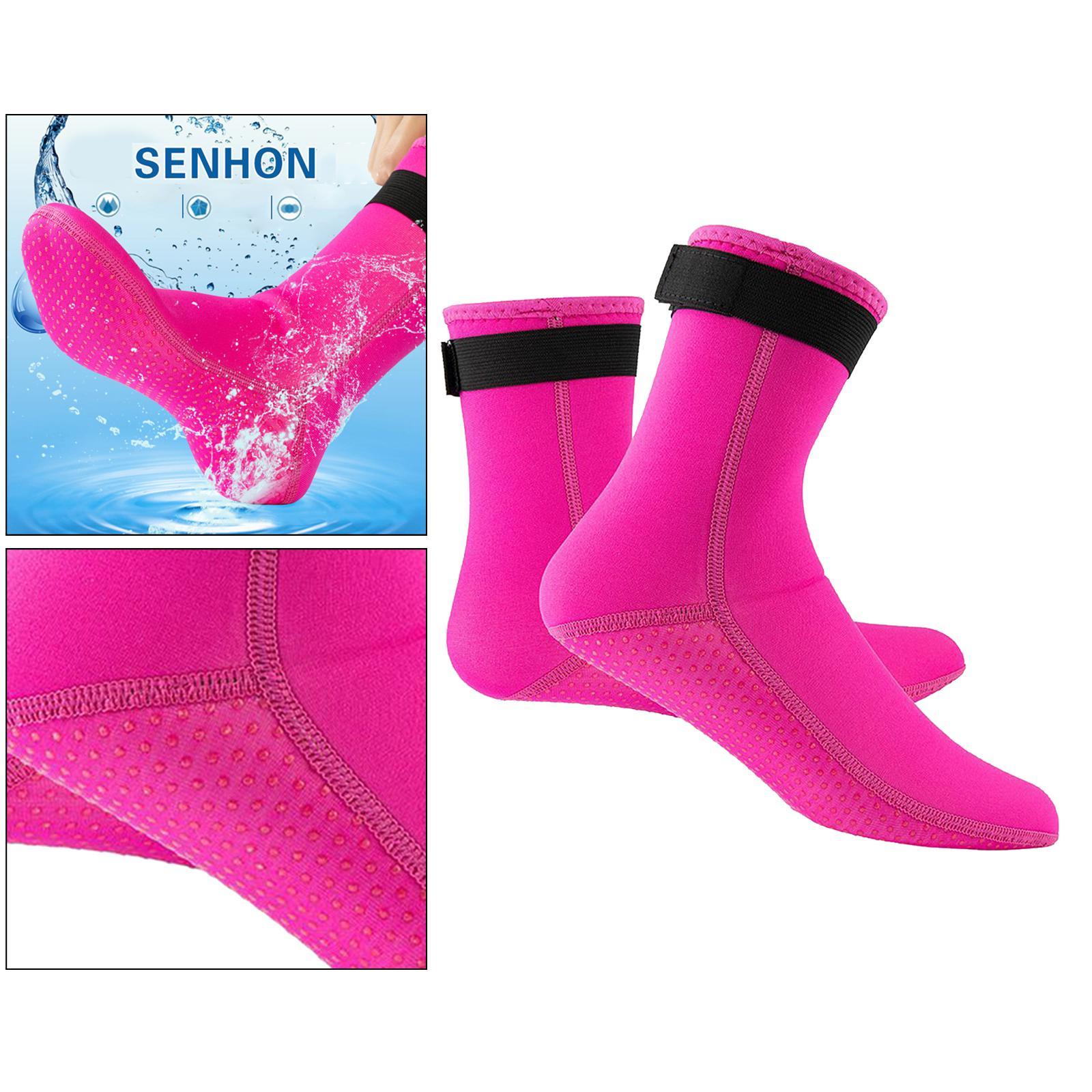2 Pairs Neoprene Diving Scuba Boots 3mm Surfing Snorkeling Socks