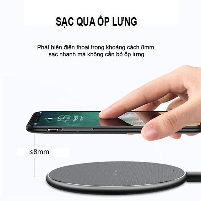 Bộ Sạc Không Dây WK WP-U85 10w️ - Sạc nhanh - Chất Lượng Cao Sạc cực nhanh, Không nóng - Hàng Chính Hãng