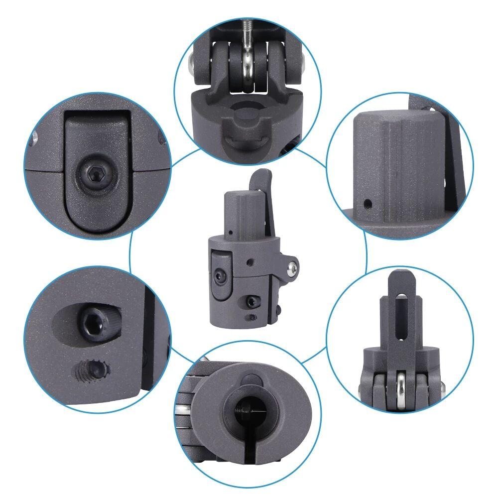 Electric Scooter Folding Pole Base Aluminum Alloy Folding Structure Accessories Replacement Parts Compatible with M365 Electric Scooter