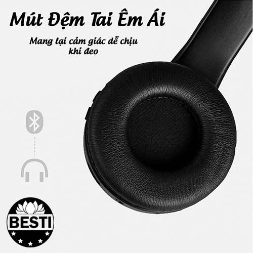 Tai Nghe Chụp Tai Bluetooth Chống Ồn GS-H3 Cao Cấp, Headphone Bluetooth Chụp Tai Có Mic Đàm Thoại Tiện Lợi, Tai Nghe Bluetooth Không Dây Pin Cực Khỏe Bluetooth 5.0 Cao Cấp - Hàng Chính Hãng