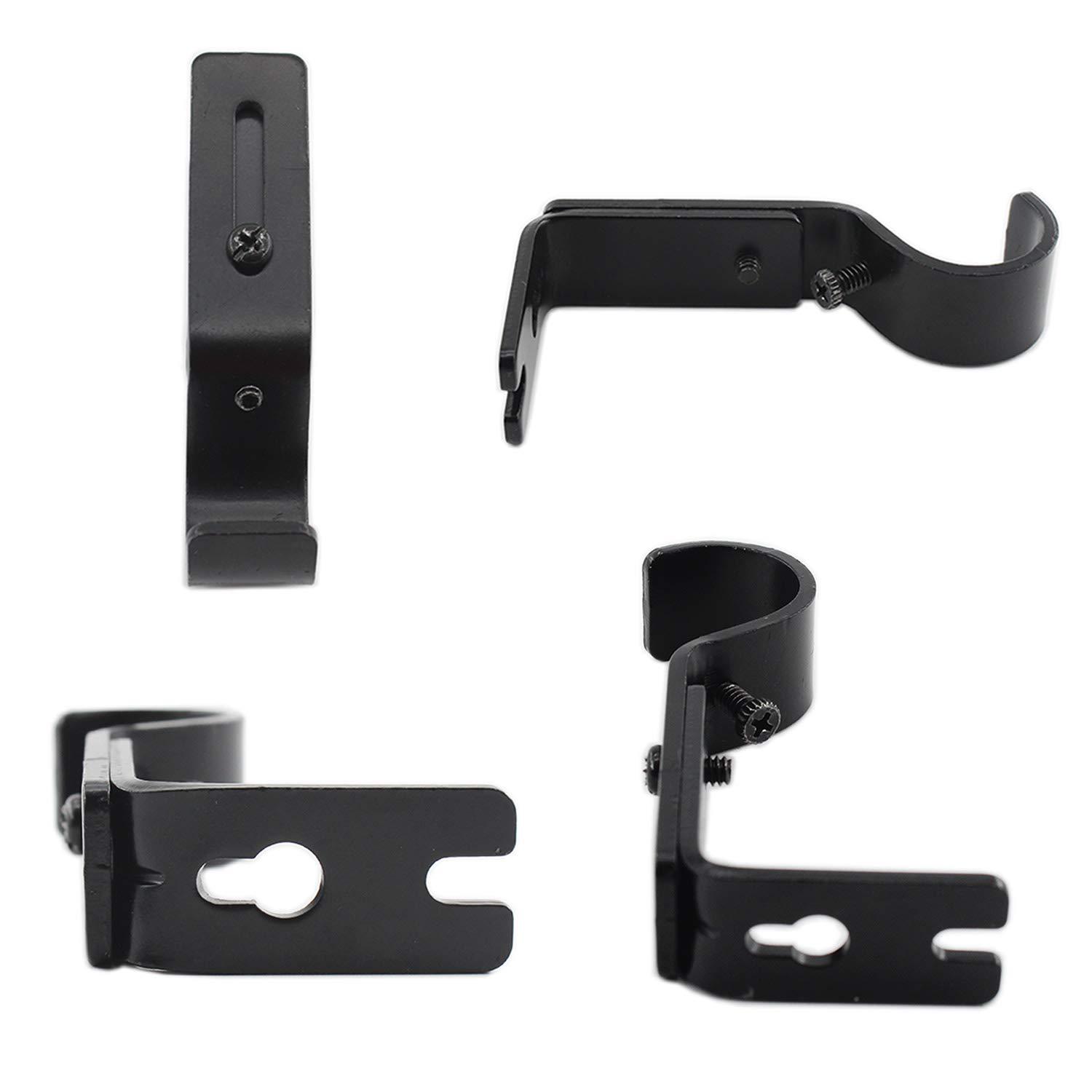 3 PCS Rèm có giá đỡ phần cứng Hỗ trợ thanh rèm hỗ trợ cho các thanh 2,54cm với ốc vít gắn