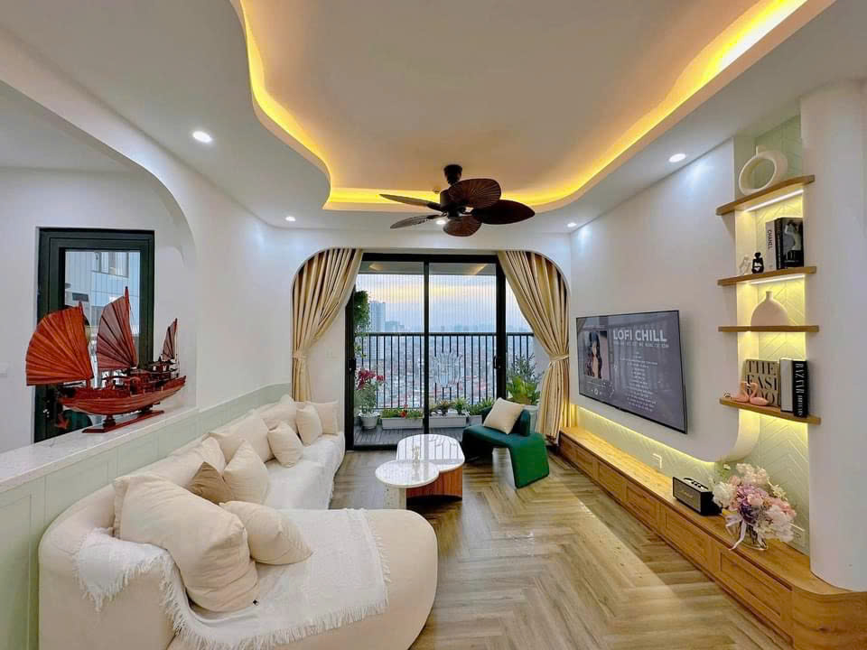 Quạt Trần có đèn 355 Decor cánh nhựa ABS màu café QT4808 - Hàng nhập khẩu