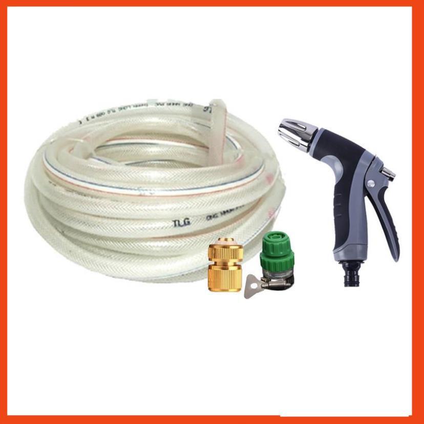Bộ dây vòi xịt nước rửa xe,tưới cây tăng áp 3 lần 7-10m 206817