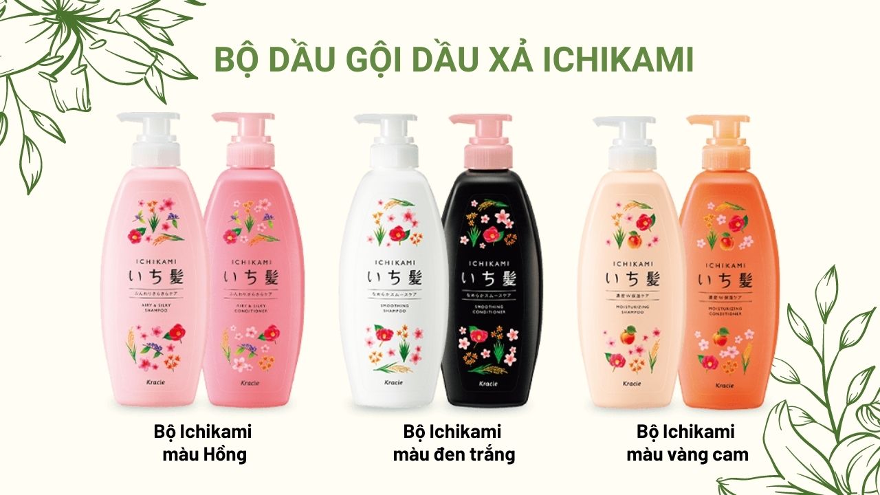 Dầu Gội Dưỡng Tóc Suôn Mềm Mượt Ichikami Smoothing Shampoo 480ml