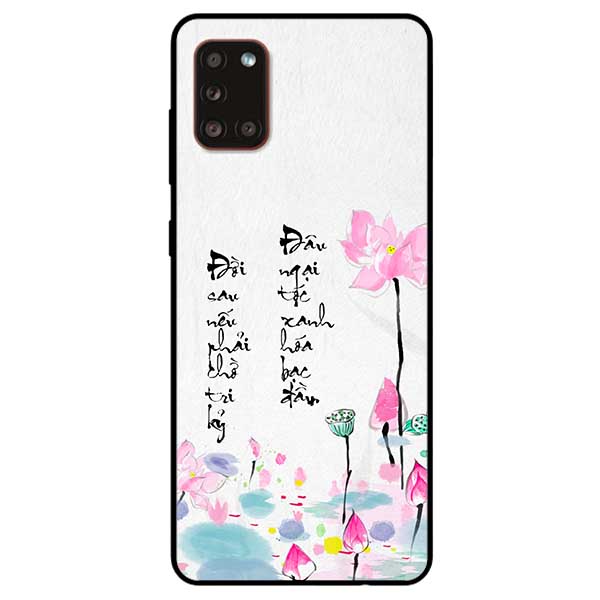 Ốp lưng dành cho Samsung Galaxy A12 / A21s / A31 - Thư Pháp Tri Kỷ