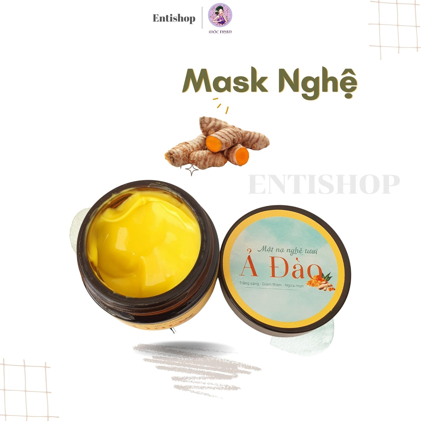 Mặt nạ nghệ tươi sáng da mờ thâm nám Mộc Nhan Natural 50gr