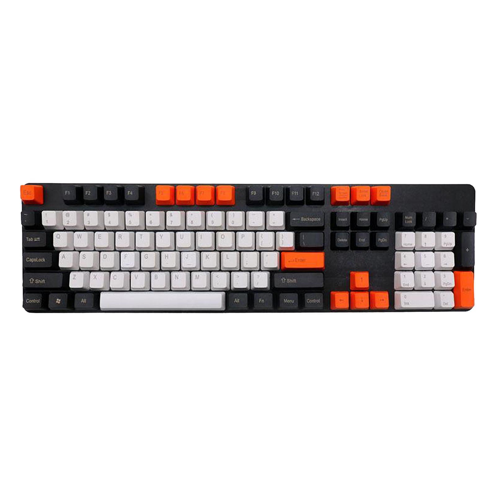 104 Keys PBT Key Caps DIY For Mechanical Keyboard Relieve Fatigue Style 1