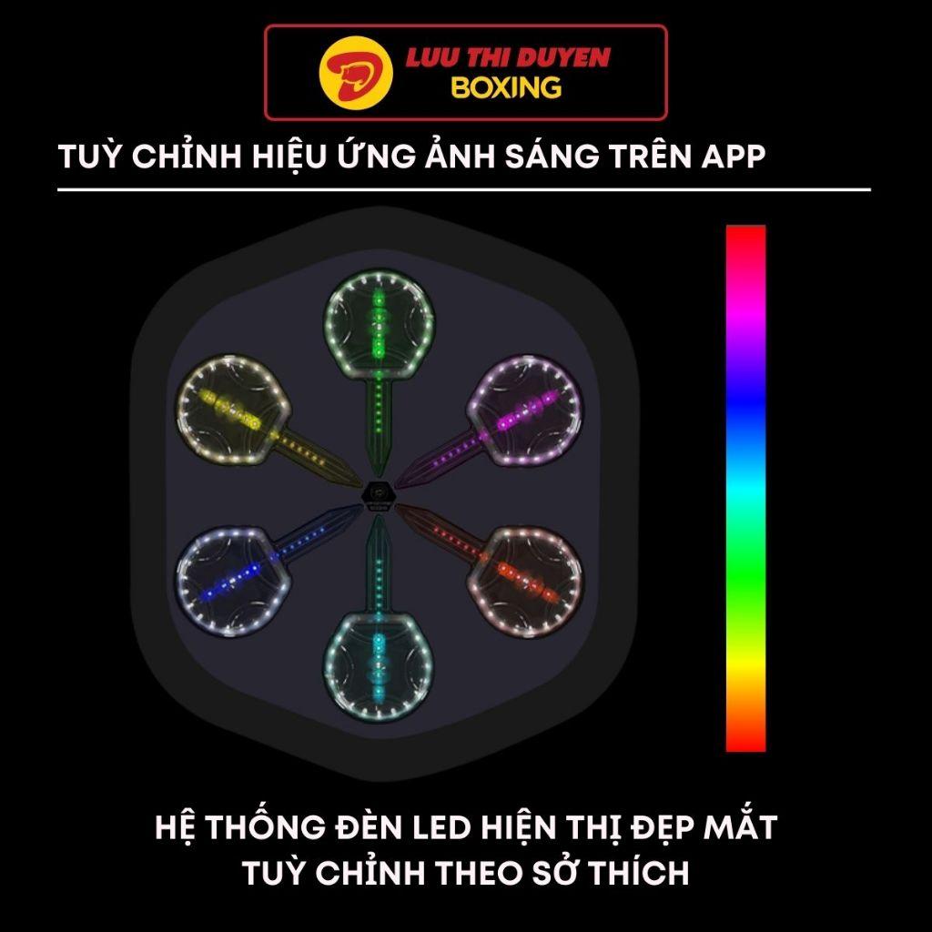 Máy đấm boxing theo nhạc Lừu Thị Duyên Boxing - Cảm biến âm nhạc - Phiên bản Premium