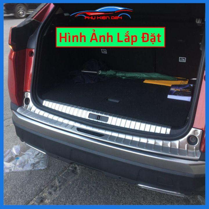 Ốp chống trầy cốp Peugeot 3008 Inox chống trầy bảo vệ xe