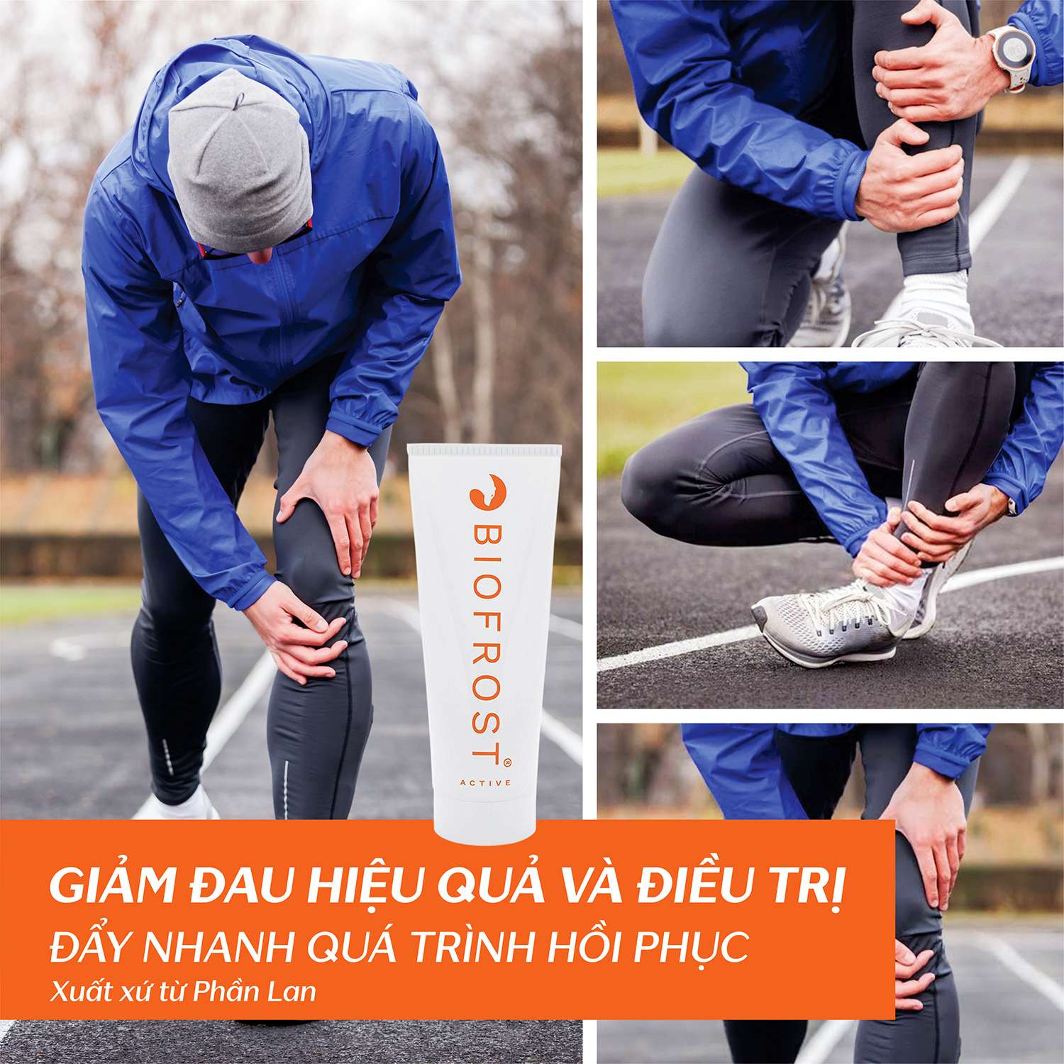 GEL GIẢM ĐAU TÁC ĐỘNG KÉP BIOFROST ACTIVE NHẬP KHẨU PHẦN LAN - AN TOÀN HIỆU QUẢ