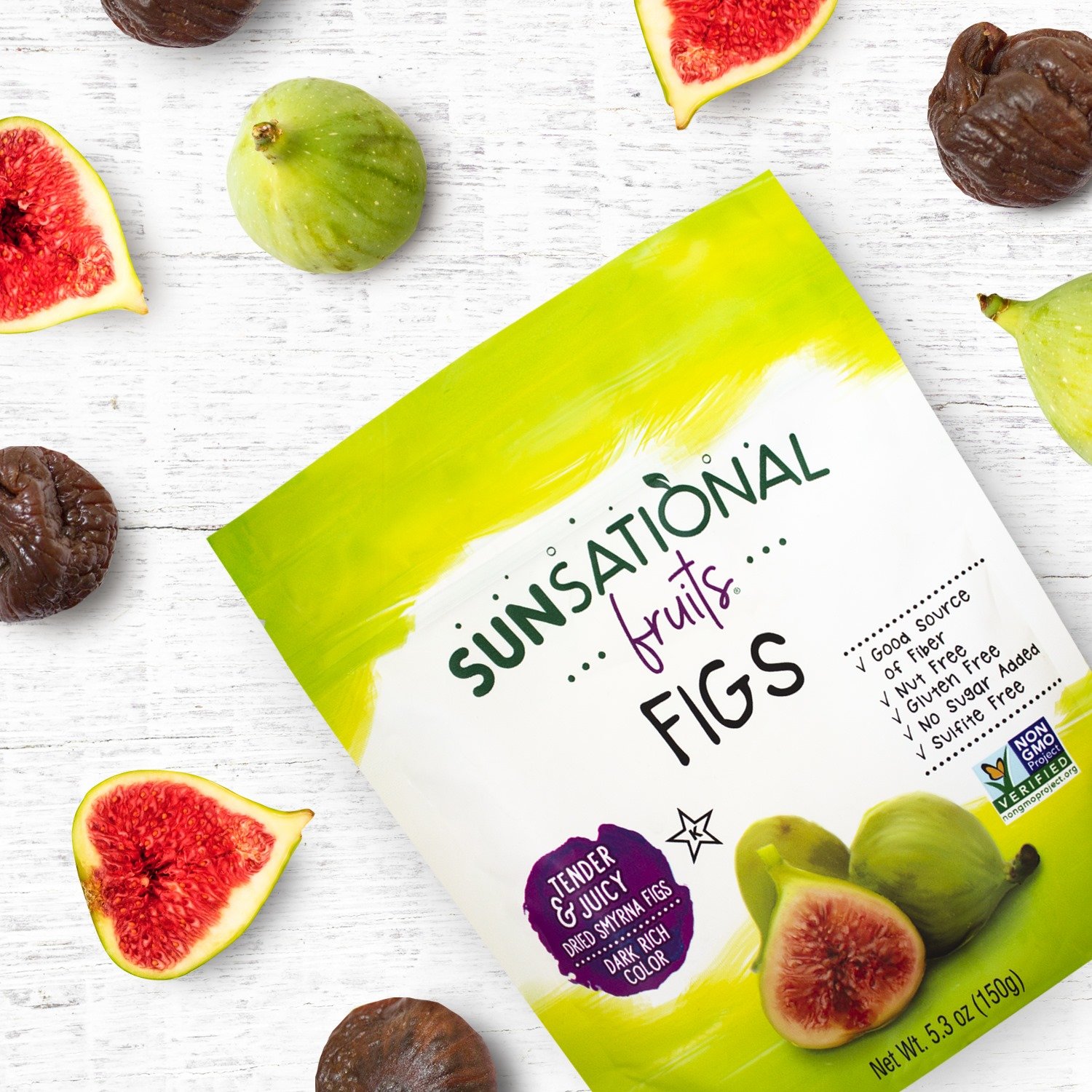 Quả Sung Sấy Khô (150g) - Sunsational Fruits Figs (150g) - không thêm đường, nhiều chất xơ, không chất bảo quản