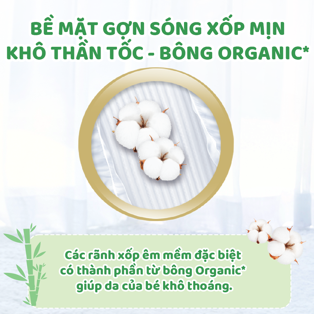 Tã/bỉm dán Molfix Thiên nhiên Super Jumbo XL - Gói 62+2 miếng