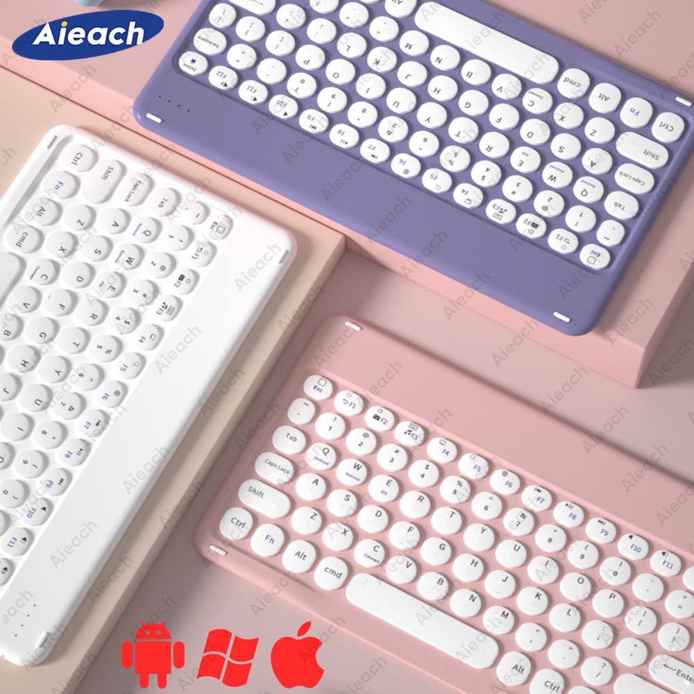 Dành Cho iPad Bàn Phím Bàn Phím Mini Không Dây Bluetooth-Tương Thích Sạc Máy Tính Bảng Bàn Phím Dành Cho Điện Thoại Laptop Android IOS Windows