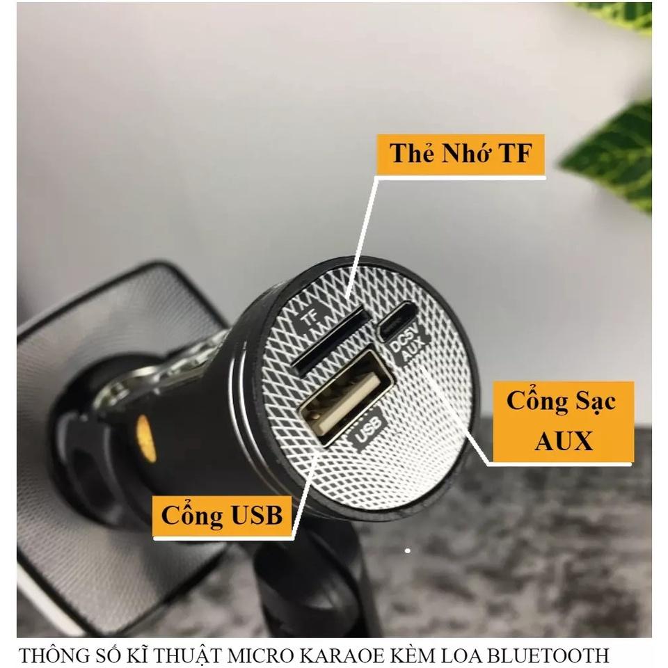 Micro karaoke 3 in 1 bluetooth G01 YS 91 kèm loa, thu âm, lọc tiếng ồn mua ngay nhận Voucher 50.000