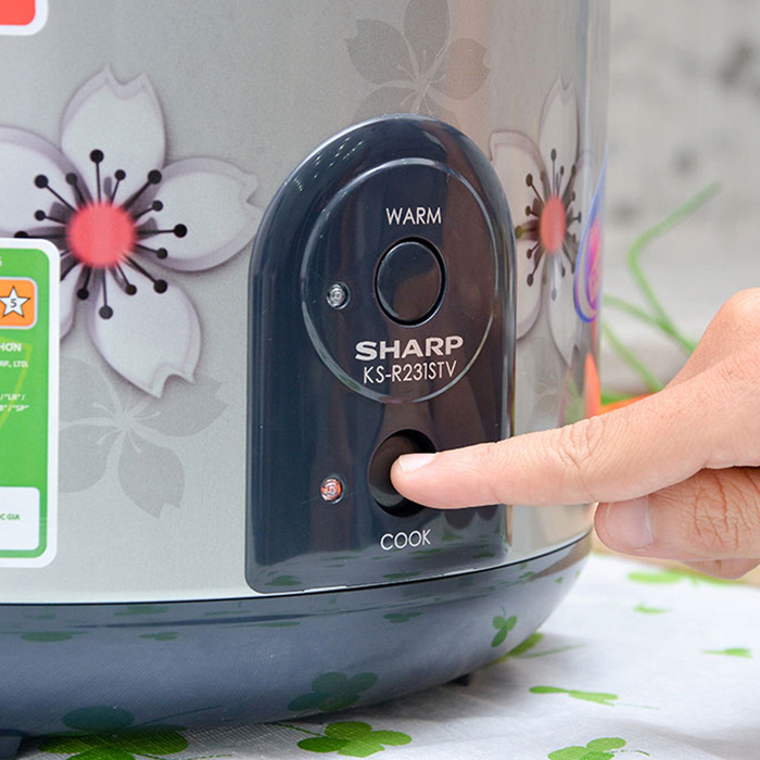 Nồi Cơm Điện Nắp Gài Sharp KS-R231STVSS - Hàng chính hãng