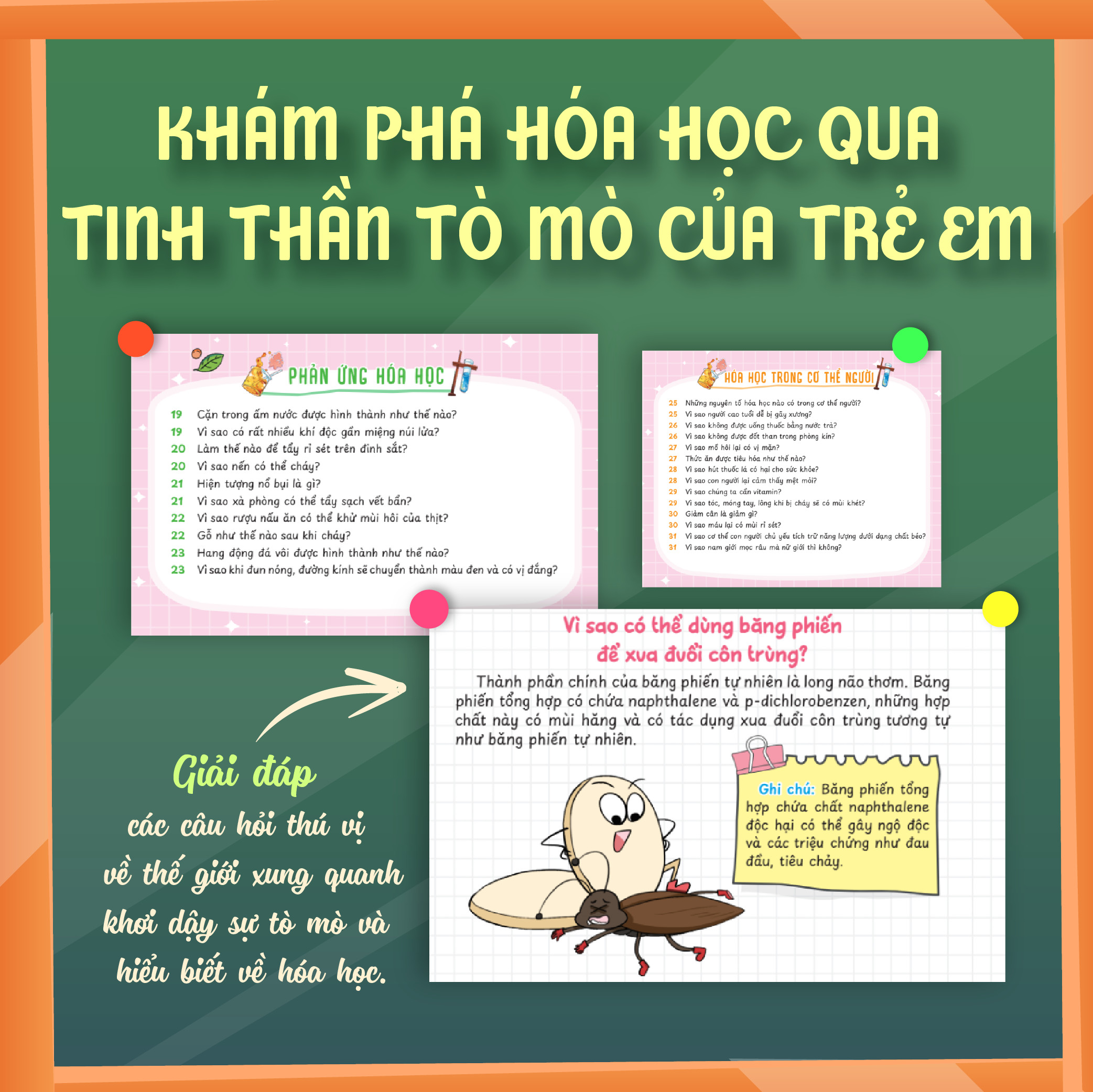 Combo Vật lý Hóa học vui nhộn - Những câu hỏi vì sao về Vật lý, Hóa học (2 Cuốn)