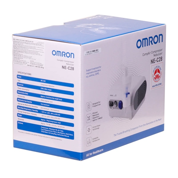 Máy xông mũi họng Omron NE-C28 Bảo hành 2 năm chính hãng