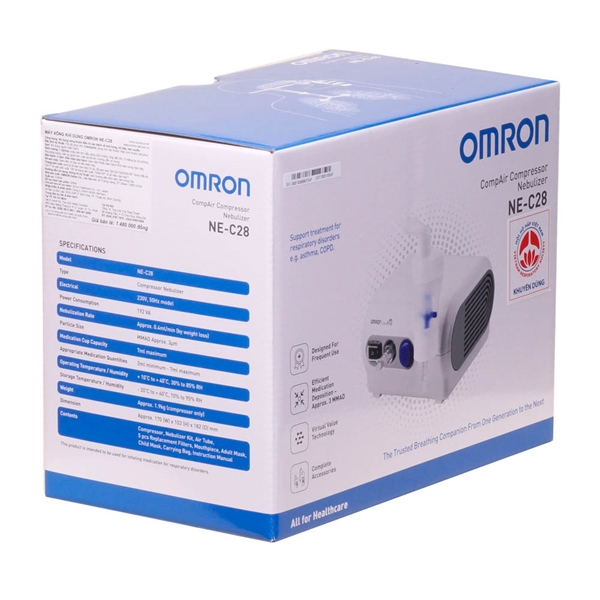 Máy xông mũi họng Omron NE-C28 (Cái) Bảo hành 2 năm chính hãng