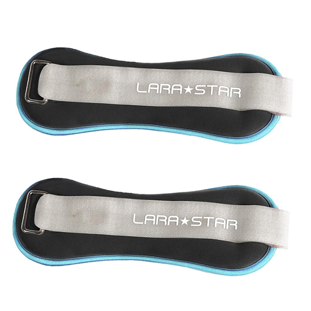 Adjustable Wrist Ankle Weights Pair 1Kg Wrist Arm Leg Running Fitness Exercises