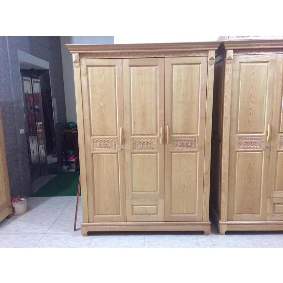 Tủ áo gỗ sồi