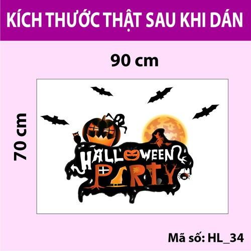 Decal trang trí Halloween 2020 số 1