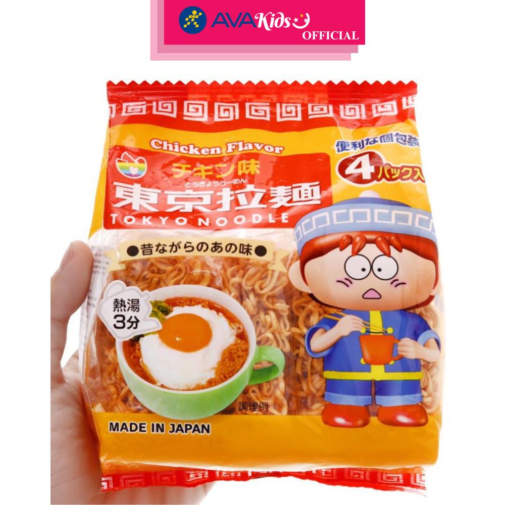 4 gói mì ăn dặm gà Tokyo Noodle 120g (từ 1 tuổi) - Hàng Chính Hãng
