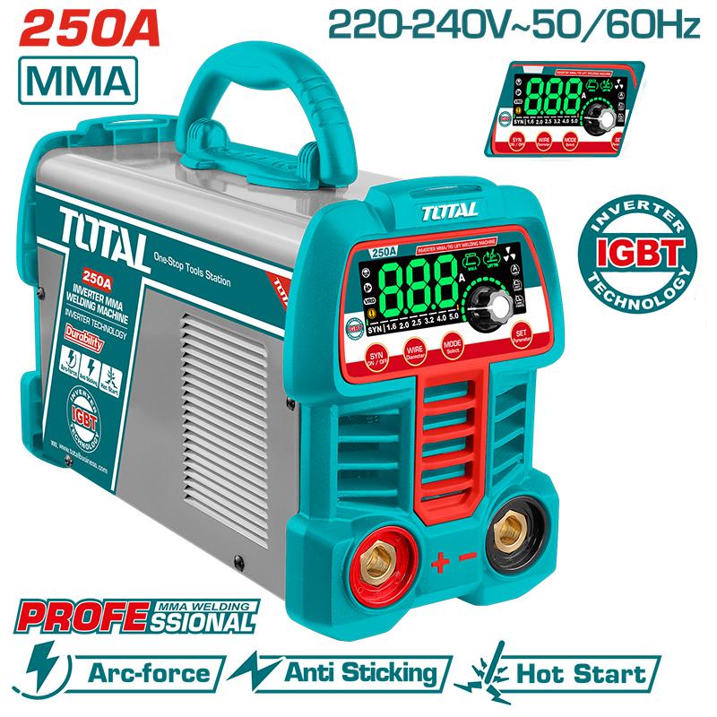 MÁY HÀN MMA INVERTER 250A/80V TOTAL TW225069 - HÀNG CHÍNH HÃNG