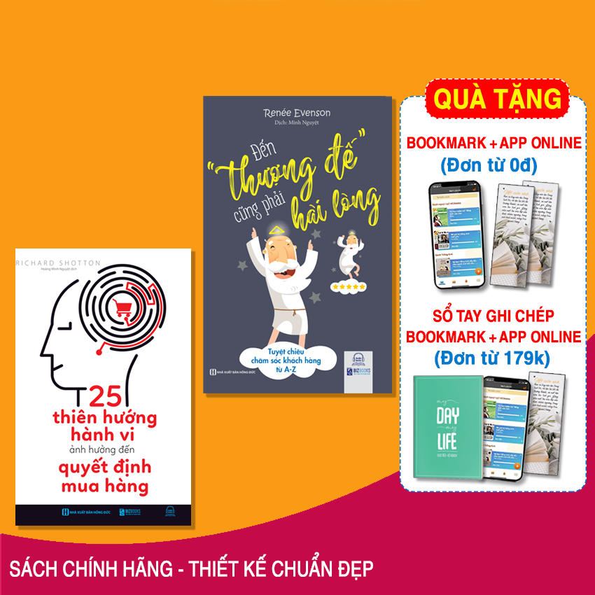 Bộ Sách Thấu Hiểu Tâm Lý Khách Hàng: 25 Thiên Hướng Hành Vi Ảnh Hưởng Đến Quyết Định Mua Hàng + Đến Thượng Đế Cũng Phải Hài Lòng – Tuyệt Chiêu Chăm Sóc Khách Hàng Từ A-Z – MinhAnBooks