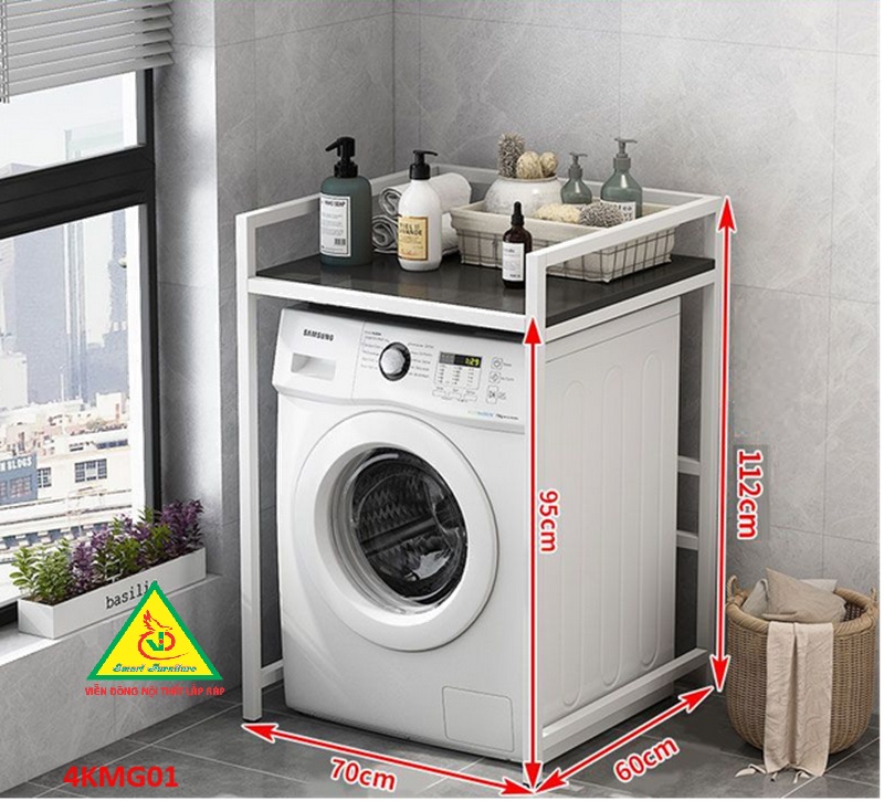 Hình ảnh Kệ máy giặt, kệ để đồ trên máy giặt 4KMG01- Nội thất lắp ráp Viễn Đông Adv