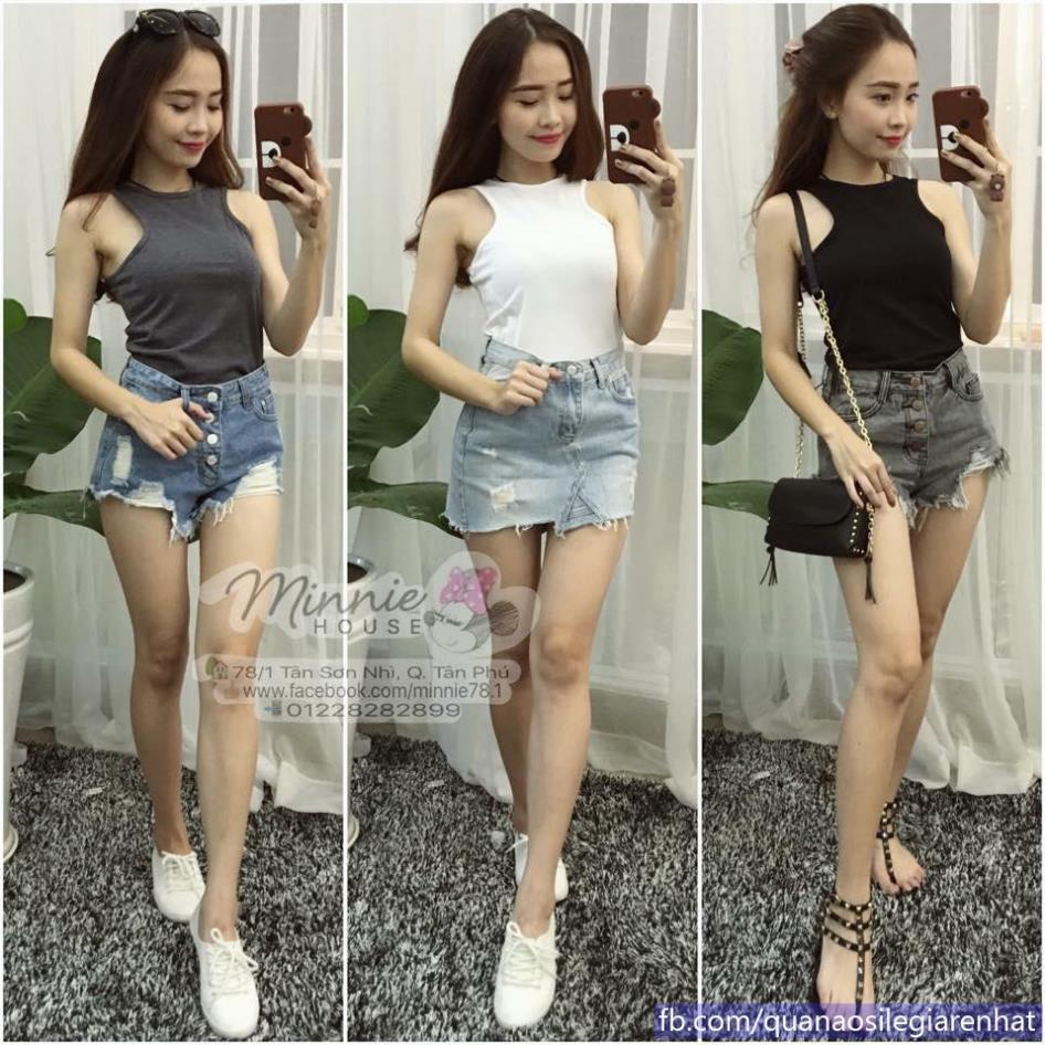 Áo 3 lỗ ngược dáng trẻ