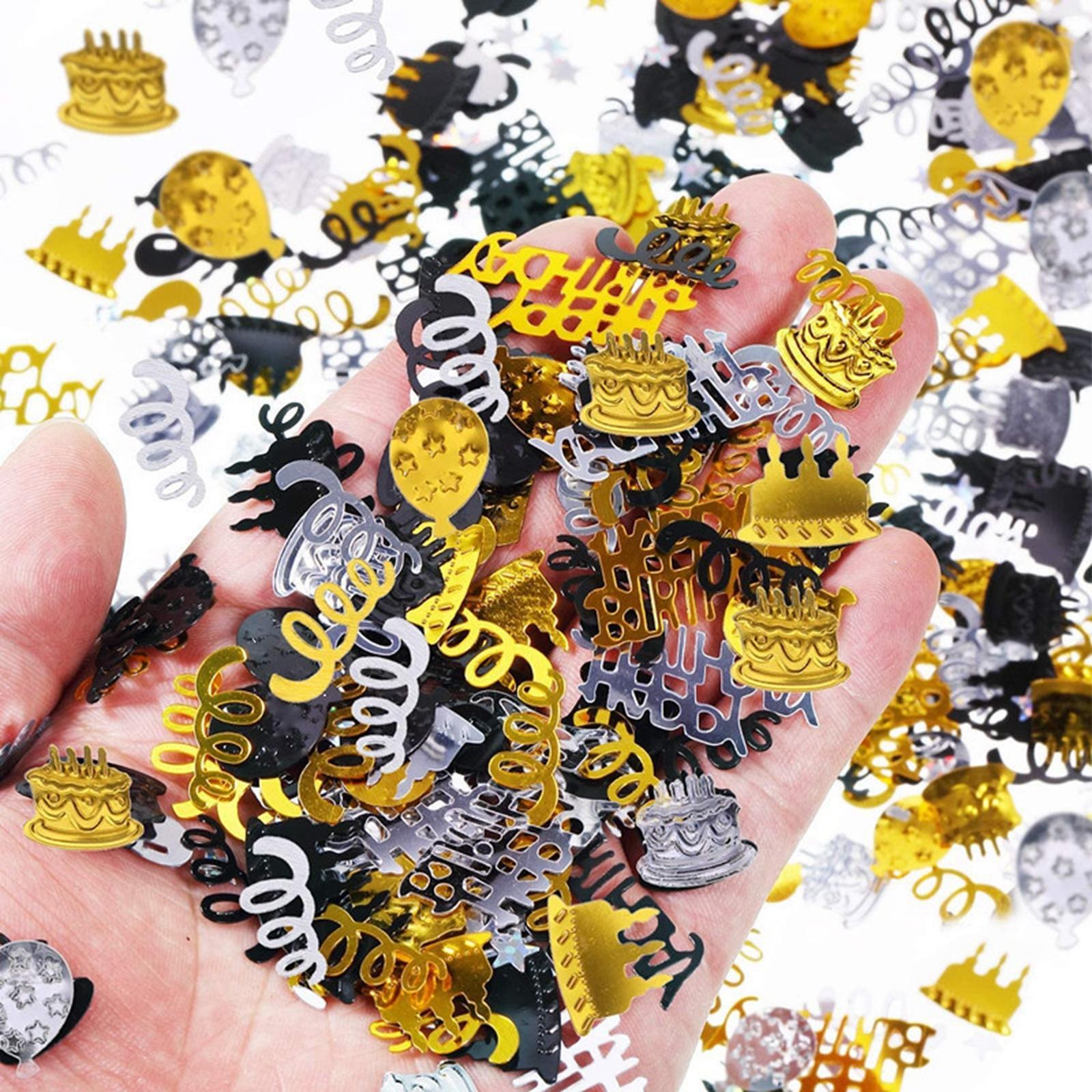 450 Pieces Birthday Cake Confetti Table Scatter Confetti for Party DIY Arts