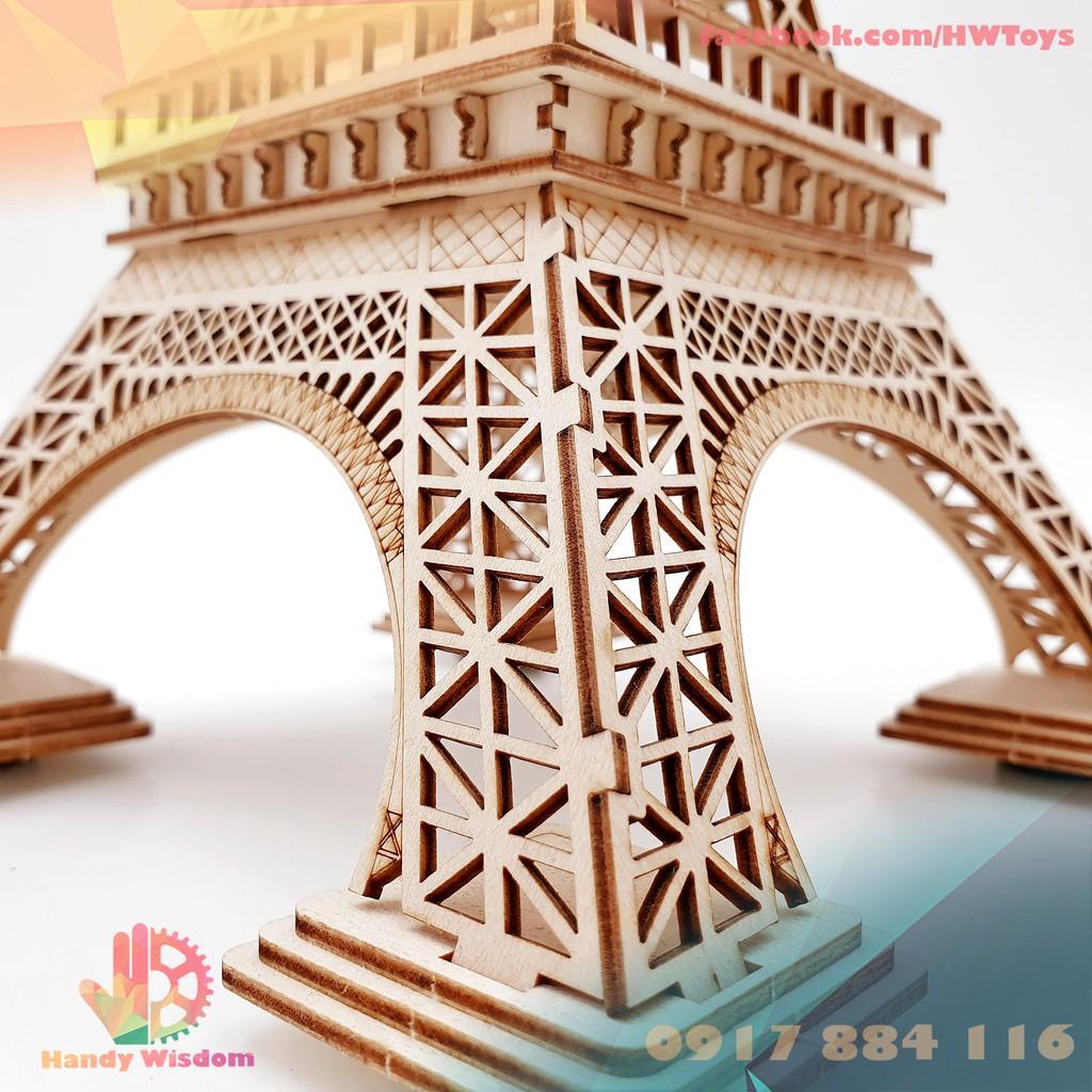 Mô hình lắp ghép gỗ Rolife - Tháp Eiffel - Robotime Eiffel Tower TG501