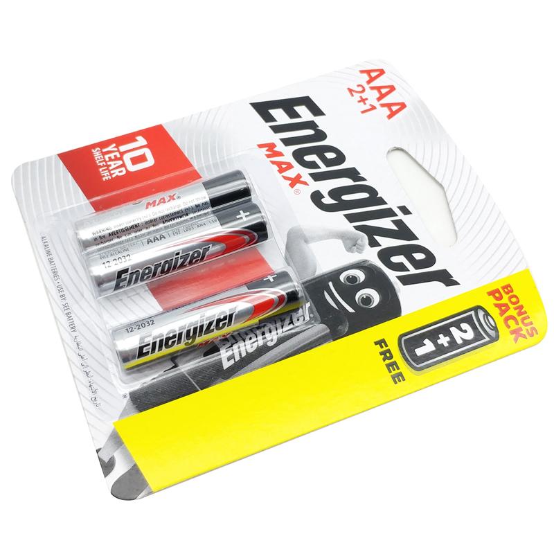 Vỉ 3 Viên Pin AAA Max - Energizer E92 BP2+1