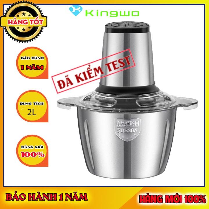 Máy xay thịt-máy say thịt cầm tay đa năng gia đình cối Inox 4 lưỡi đa năng,công suất 250W xay thịt,tỏi ớt, rau củ quả XT